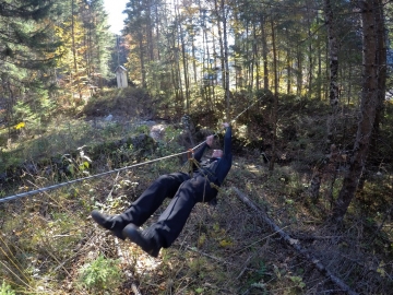 Teambuilding - preživetje - prečkanje globeli Teambuilding - preživetje - prečkanje globeli