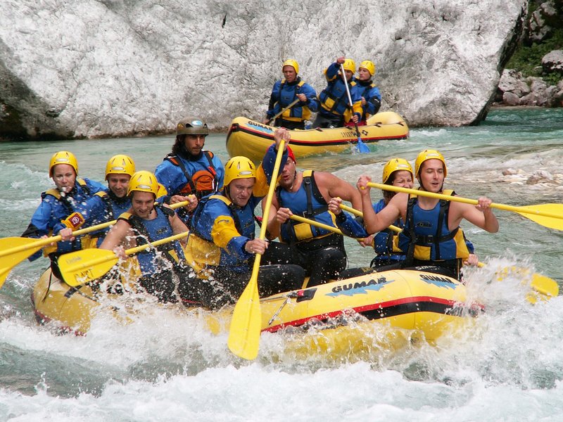 Rafting na Soči