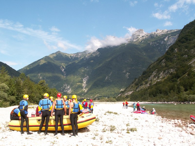 Bovec - rafting na Soči - ekstremni