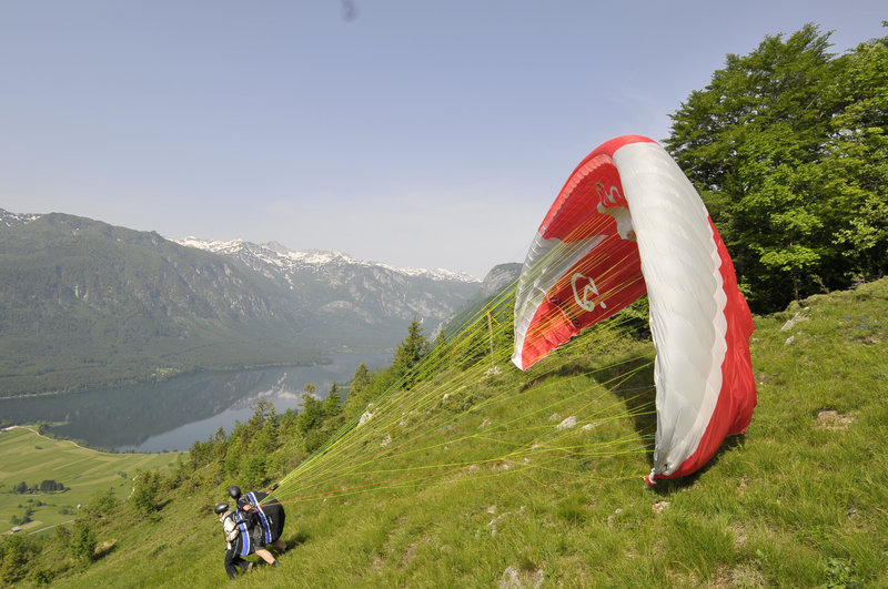 Tandemski polet nad bohinjskim jezerom - Vogar