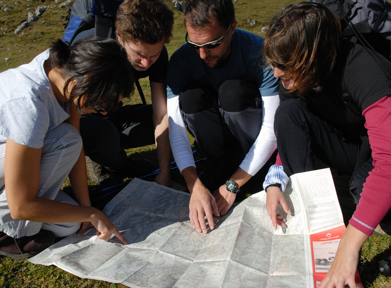 Določanje lokacije na zemljevidu - Team building