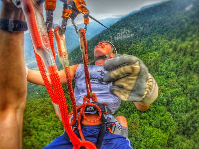 Zipline Bovec - 200 m nad tlemi